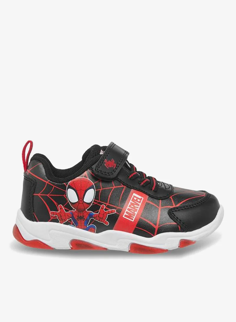 MARVEL Boys Spider-Man Print Hook & Loop Sneakers