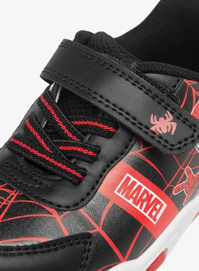 MARVEL Boys Spider-Man Print Hook & Loop Sneakers - Image 4