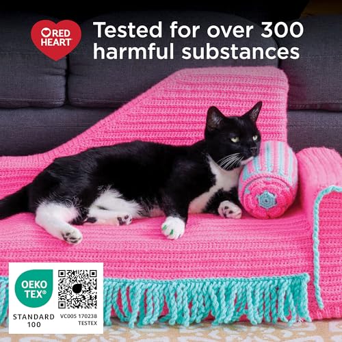 Red Heart Super Saver Yarn, 3 Pack, Favorite Stripe 3 Count - Image 3