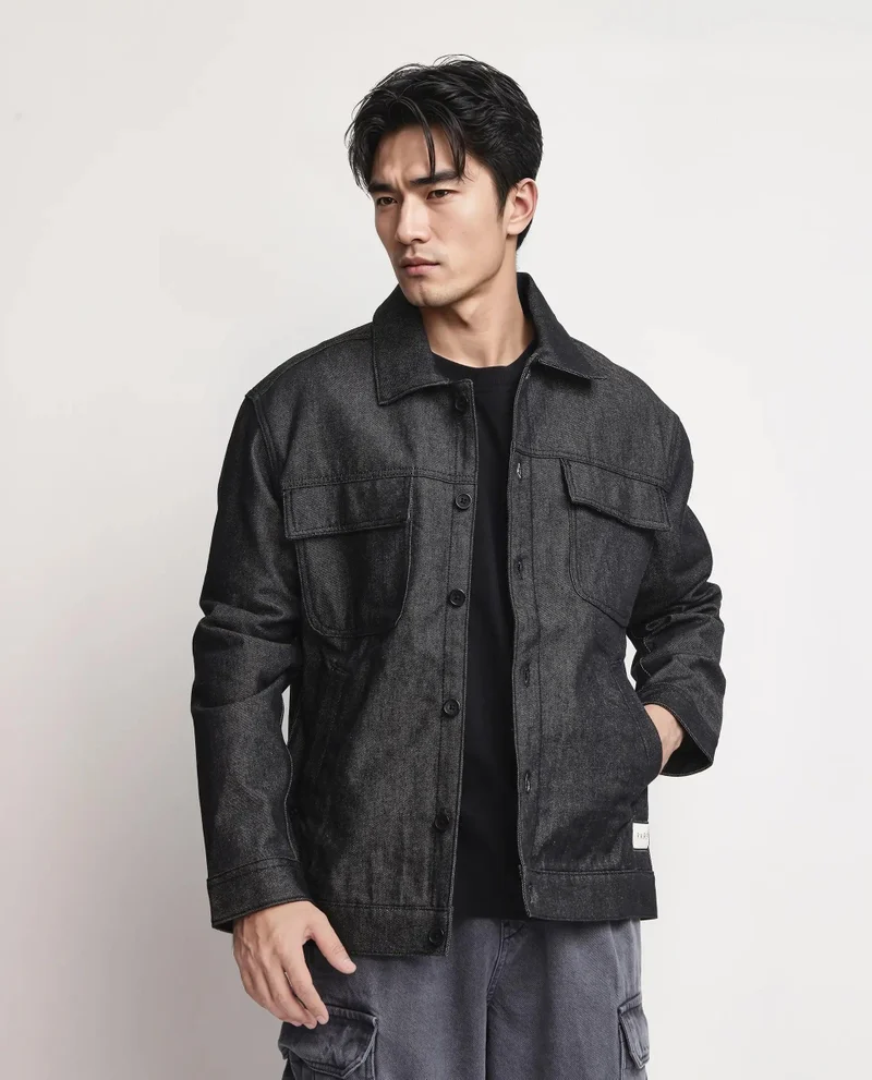 رير رابِت Men's Graphic Print Jacket