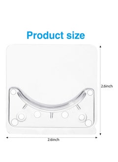 Oasisgalore 6 Piece Adhesive Shower Curtain Rod Holder Wall Mounted Retainer Shower Rods Holder  - Image 2
