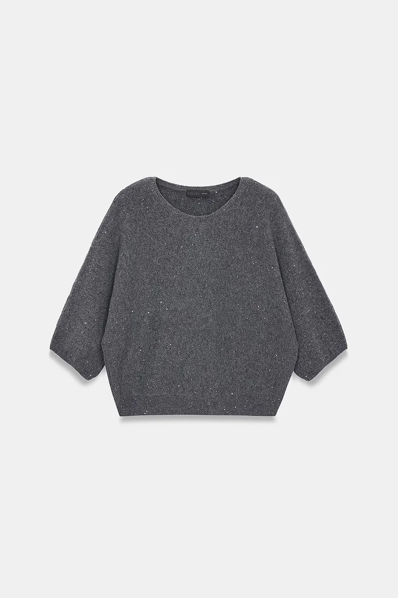 Dilvin Charcoal Grey DILVIN Women's Knit Sweater for Women | Best Price UAE