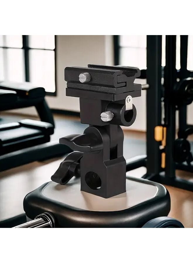 Hot Shoe Lamp Holder With Umbrella Hole For Soft Light And Tripod Adapter - Image 1