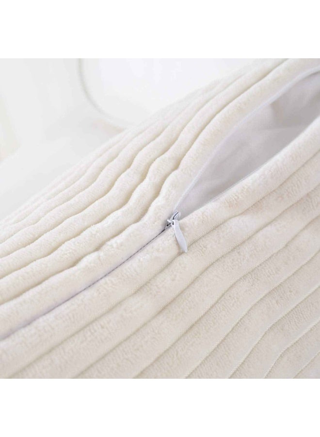 Pack of 2,Throw Pillow Cover,Corduroy Soft Decorative Square Throw Pillow Cover Cushion Covers Pillowcase, Home Decor Decorations for Sofa Couch Bed Chair 16x16 Inch/40x40 cm - Image 5