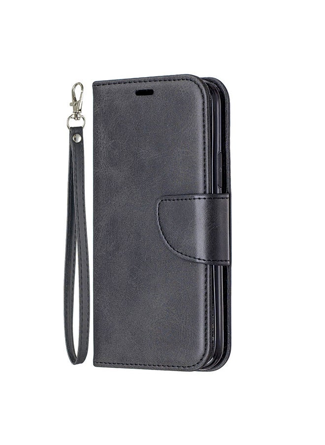 NIBEMINENT Flip Leather Case with Wallet Card Slot For Apple iPhone 11 Pro Black  - Image 1