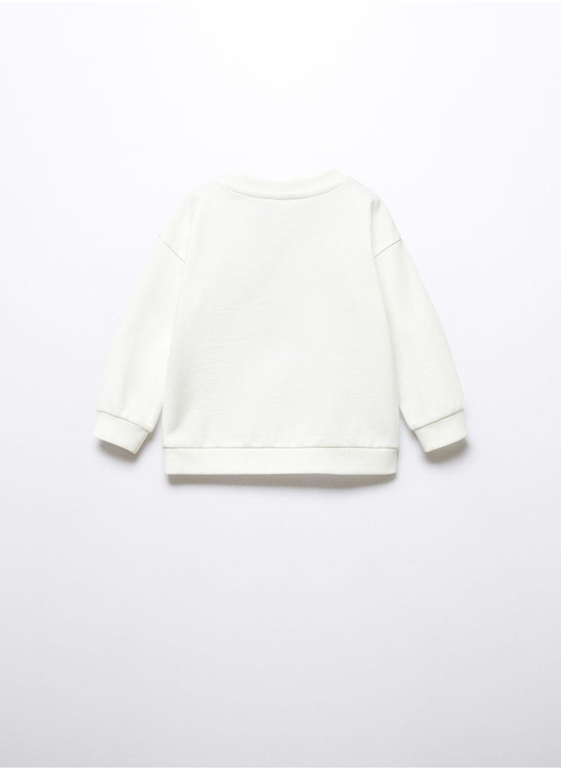 MANGO - Kids Graphic Print Sweatshirt - Image 1