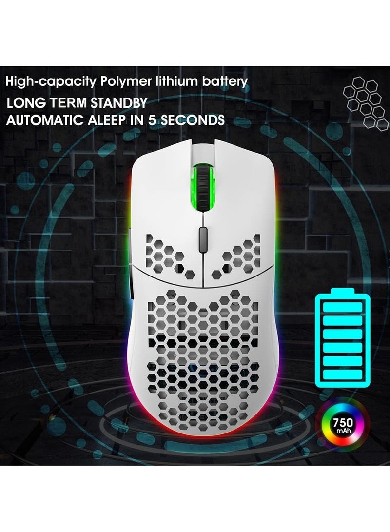 عام ماوس الألعاب اللاسلكية العسل تصميم جوفاء لأجهزة الكمبيوتر المحمول ماك - Image 4