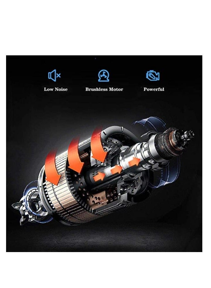 إسكدنيا Massage Gun, Percussion Muscle Massager Deep Tissue Massage Gun for Pain Relief with 4 Massage Heads 6 Speed High-Intensity Vibration Super Quiet Cordless Handheld (BLACK) - Image 4