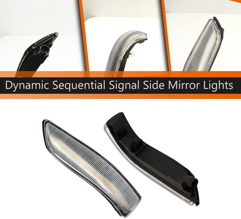 ADIIL 2PCS LED Dynamic Sequential Signal Side Mirror Lights for Honda Accord & Acura RL - Image 3