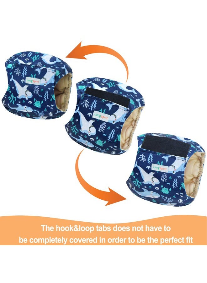 Langsprit Male Belly Bands for Dogs (Pack of 3) - High Absorbing Washable Dog Wraps - Reusable Diapers (Sloth, Whale, Dinosaur, Medium) - Image 5