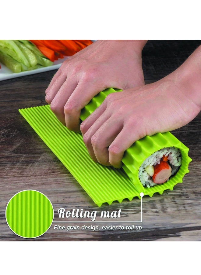 Premium Silicone Sushi Rolling Mat Kit, Non‑Slip Sushi Maker for Home Kitchen - Image 3