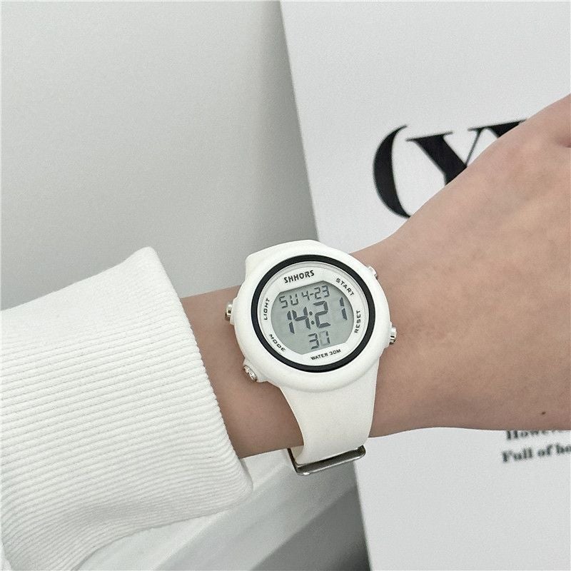 Ing Style High-Looking Student Party Recommend Watch Female Junior High School Students Summer Simple Luminous Small Electronic Watch - Image 5