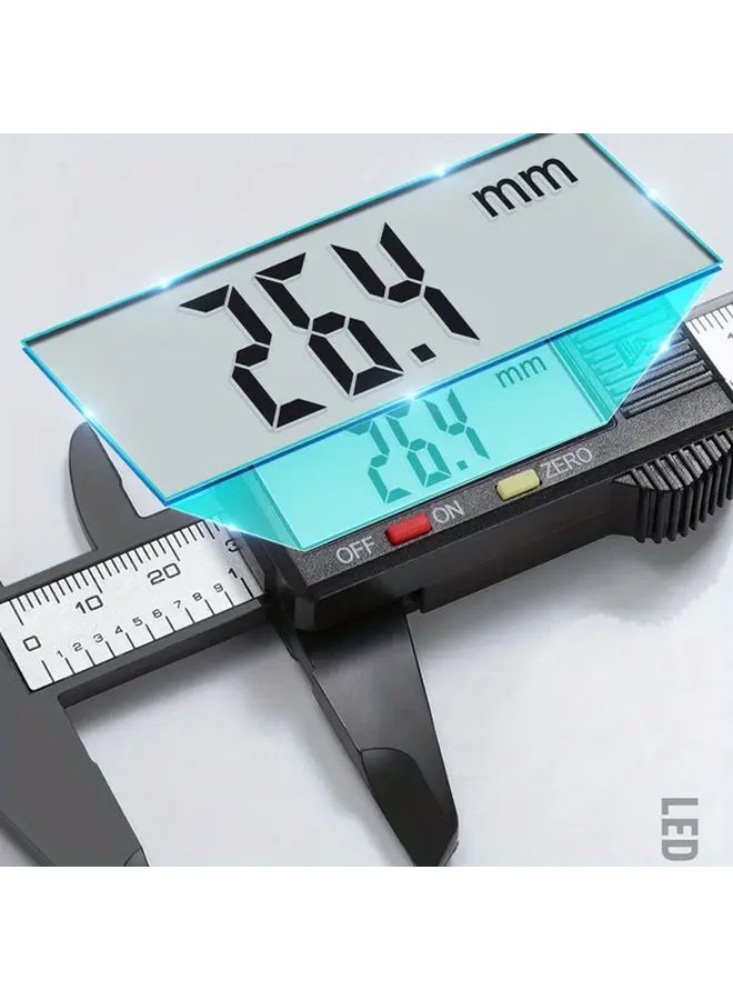 Nordic Black 2pcs Digital Caliper Micrometer with Large LCD Screen and Carbon Fiber Body - Image 5