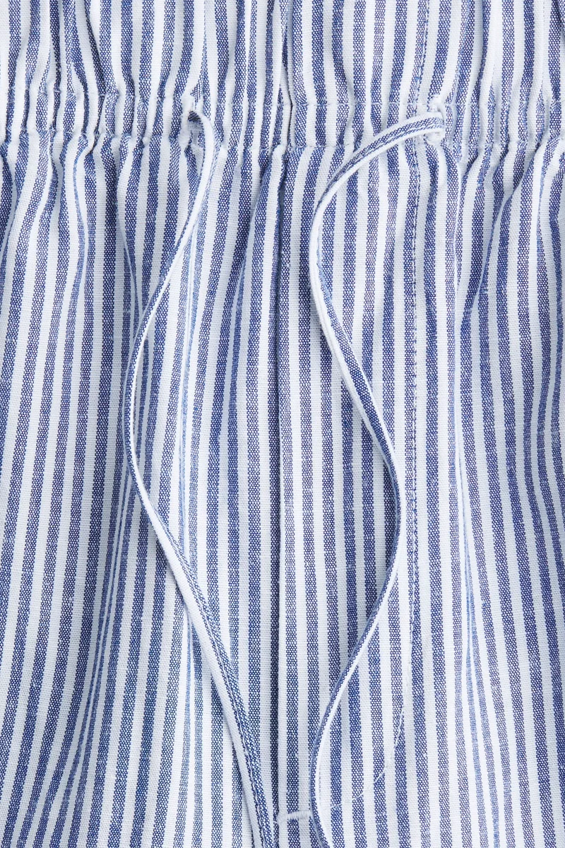 H&M Linen-blend drawstring trousers