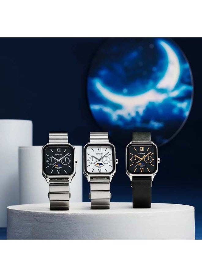 CASIO - ساعة يد رجالية تناظرية مربع الشكل مصنوعة من الراتينج - MTP-M305L-1A2VDF - 34 مم - Image 1