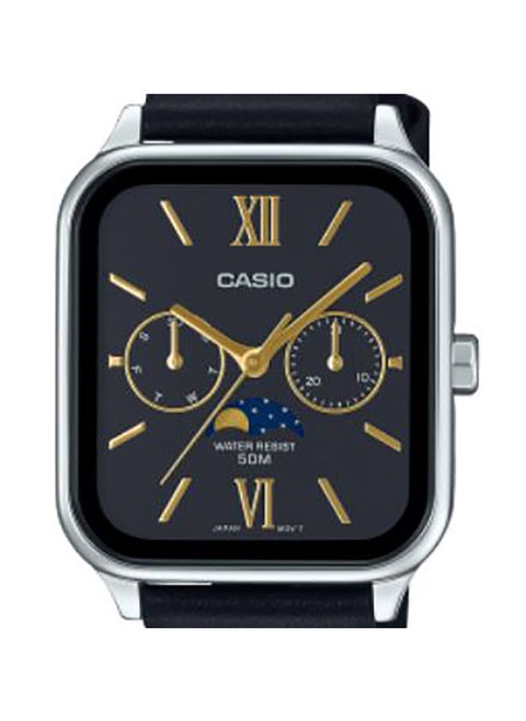 Men's Analog Square Shape Resin Wrist Watch - MTP-M305L-1A2VDF - 34 Mm