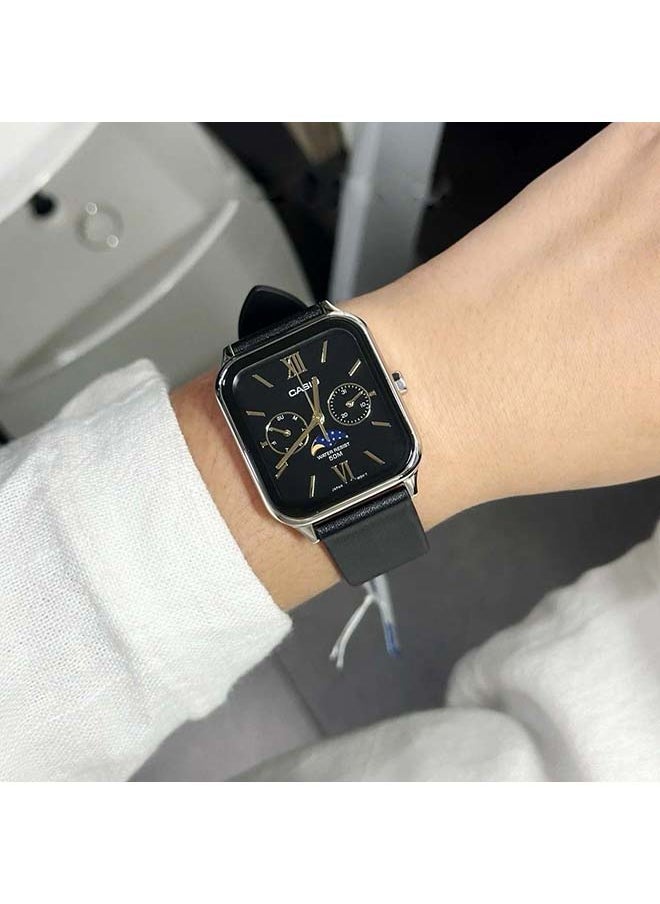 CASIO - ساعة يد رجالية تناظرية مربع الشكل مصنوعة من الراتينج - MTP-M305L-1A2VDF - 34 مم - Image 1
