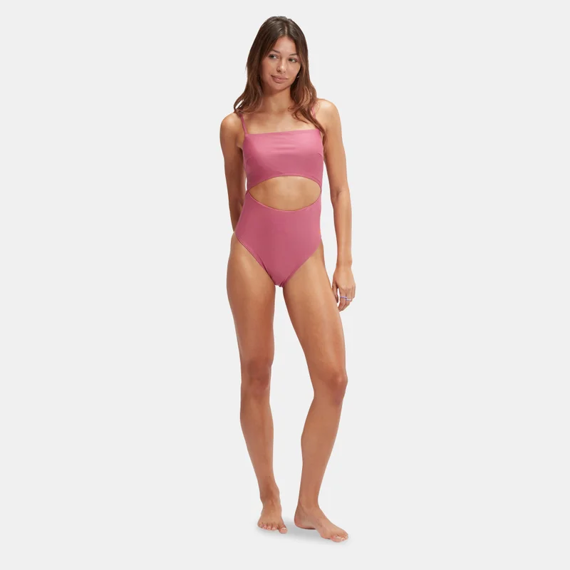 speedo Pink Women's New on Trend One-Piece Swimsuit for Women | Best Price UAE