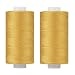 Simthread All Purpose Thread Polyester 400Y Golden Brown - Image 2