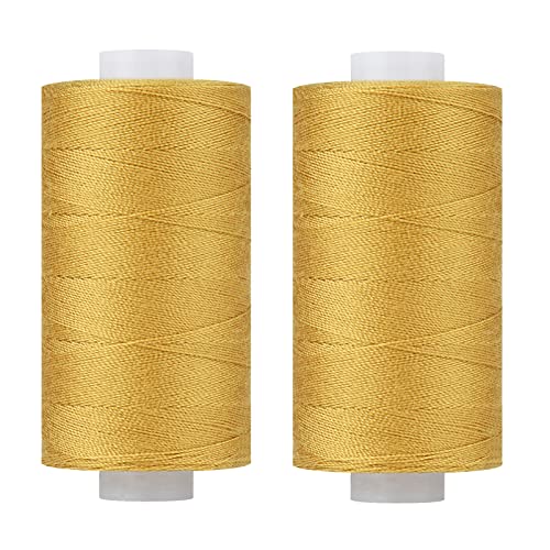 Simthread All Purpose Thread Polyester 400Y Golden Brown - Image 1