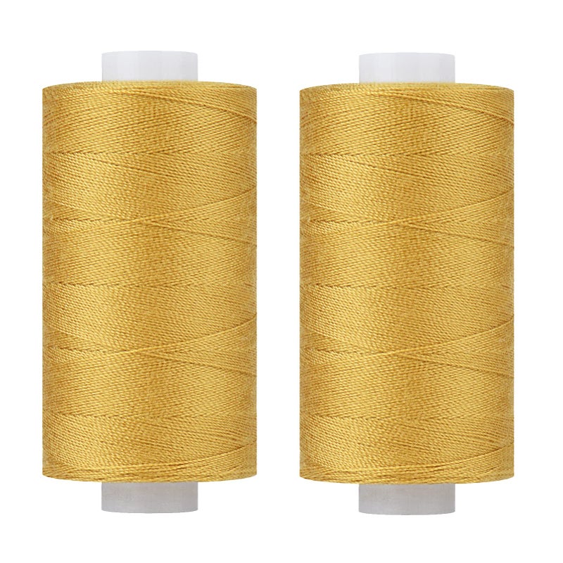 Simthread All Purpose Thread Polyester 400Y Golden Brown - Image 3