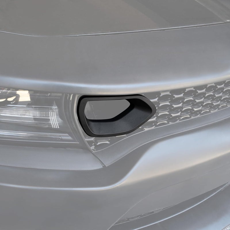 KEWISAUTO إدراجات شبك المصد الأمامي لسيارة دود�� تشارجر SRT موديلات 2015-2021، غطاء إدراجات شبك المصد الأمامي المركزي لسيارة دودج تشارجر SRT/R/T/Scat Pack/Daytona موديلات 2015-2021 ثابت ومنقول - Image 2
