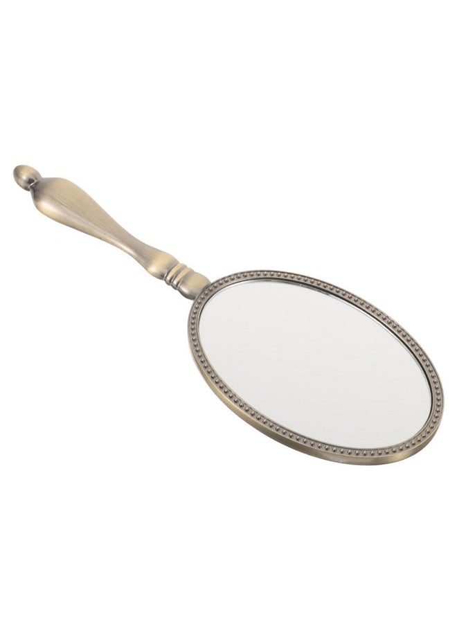 minkissy Make Up Mirror Vintage Mirror Women Hand Mirror Compact Mirror Portable Mirror Hand Mirror For Women Makeup Mirror Hand Mirror For Makeup Cosmetic Mirror Gift Travel Metal Handheld  - Image 1