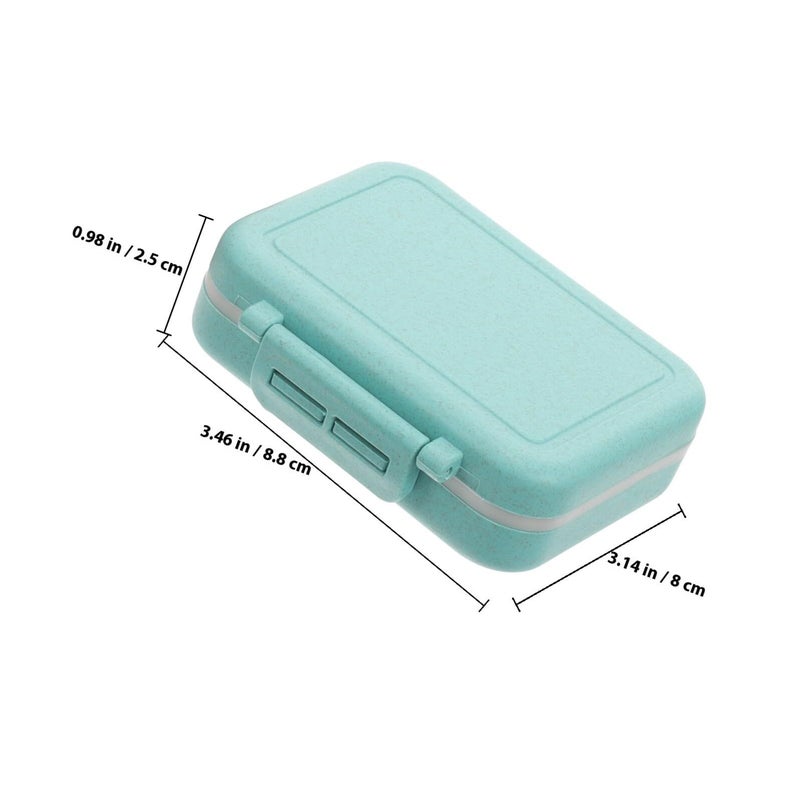 3pcs Moisture Proof Travel Pill Organizer Small Portable Pill Box With Compartments - Image 3