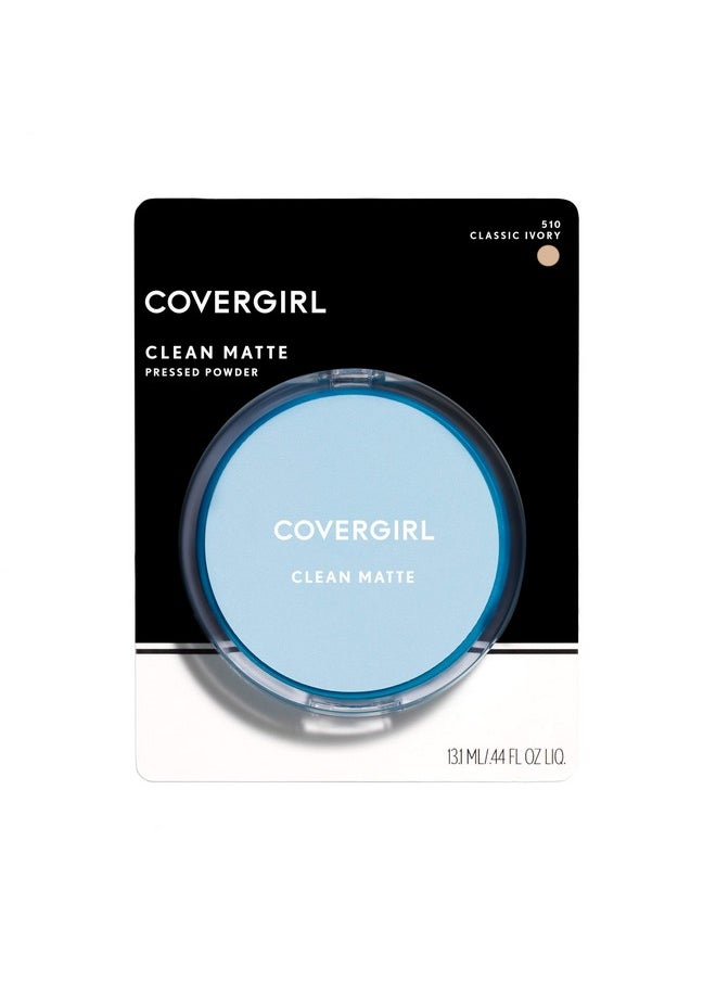 CoverGirl COVERGIRL Clean Matte Pressed Powder, Oil Control Powder, 1 container, .35 Fl Oz, Face Powder, Oil Free Loose Powder, Matte Finish, Lightweight, Shine Free Formula, Leaves Skin Smooth and Clean  - Image 3