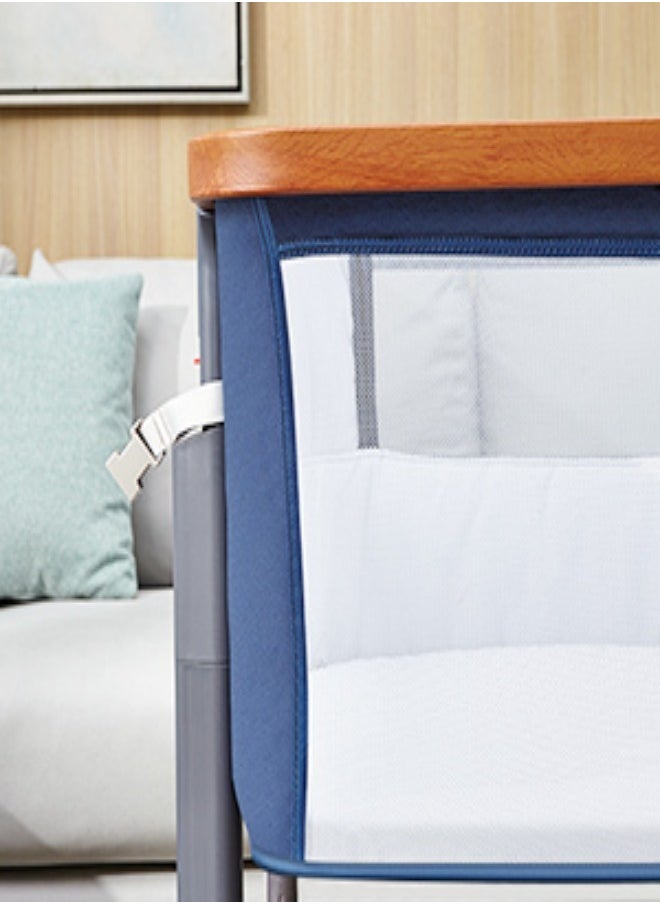 bellanina - Adjustable Height Baby Bedside Crib with Secure Attachment for Easy Night time Access - Image 1