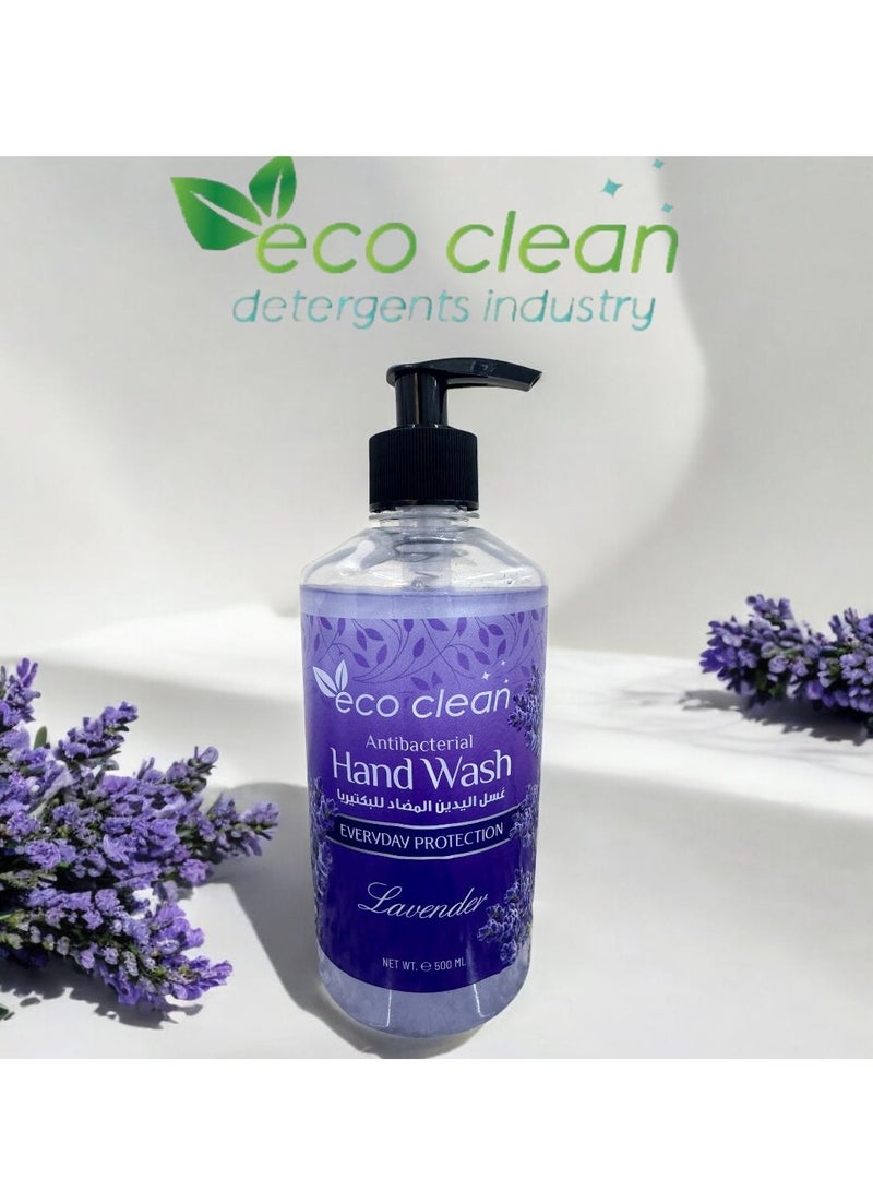 Eco Clean Lavender Hand Wash 500ml - Gentle, Refreshing, Naturally Scented - Image 2