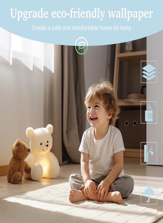 Dimoon 17.7''x118'' Peel and Stick Wallpaper White Contact Paper for New Environmentally Friendly Materials Thickening Upgrade Embossed Renter Friendly Wall Paper Modern Vinyl Wrap Countertop Bedroom - Image 2