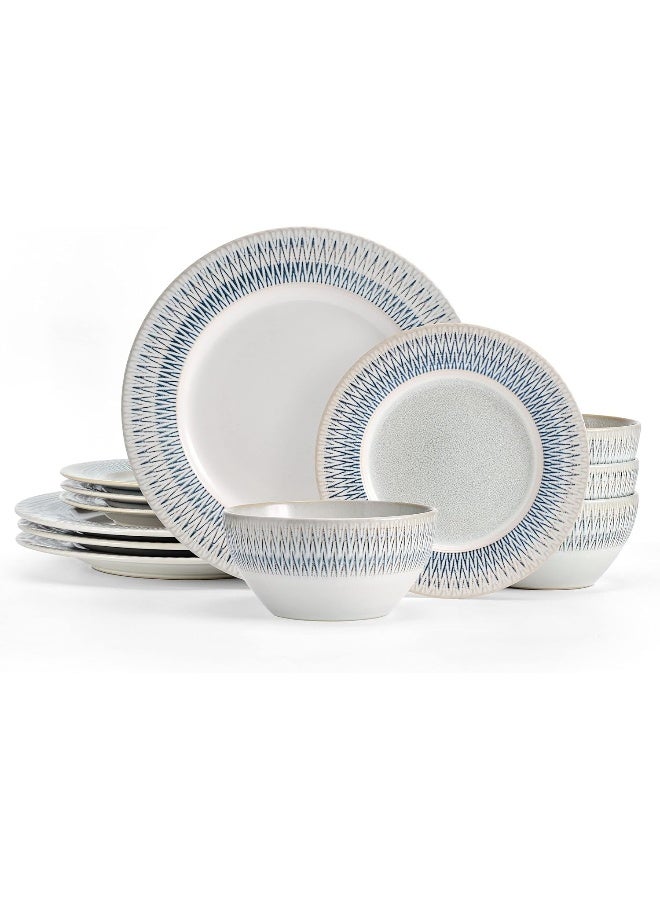 Pfaltzgraff طقم أدوات المائدة Pfaltzgraff Casey المكون من 12 قطعة لخدمة 4 أشخاص - Image 1