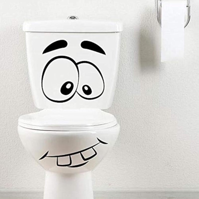 Kazafakra Funny Sticker for WC 1T165 - (Black)
