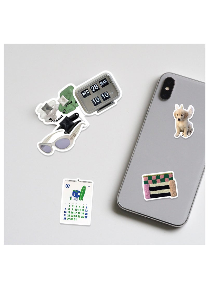 TFIXOL - 57 Minimalist Korean Stickers, Laptop Ledger, Water Cup, Ipad Phone Case Decoration, Waterproof Sticker - Image 1