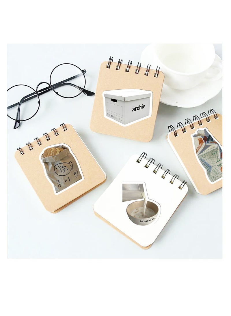 TFIXOL - 57 Minimalist Korean Stickers, Laptop Ledger, Water Cup, Ipad Phone Case Decoration, Waterproof Sticker - Image 1