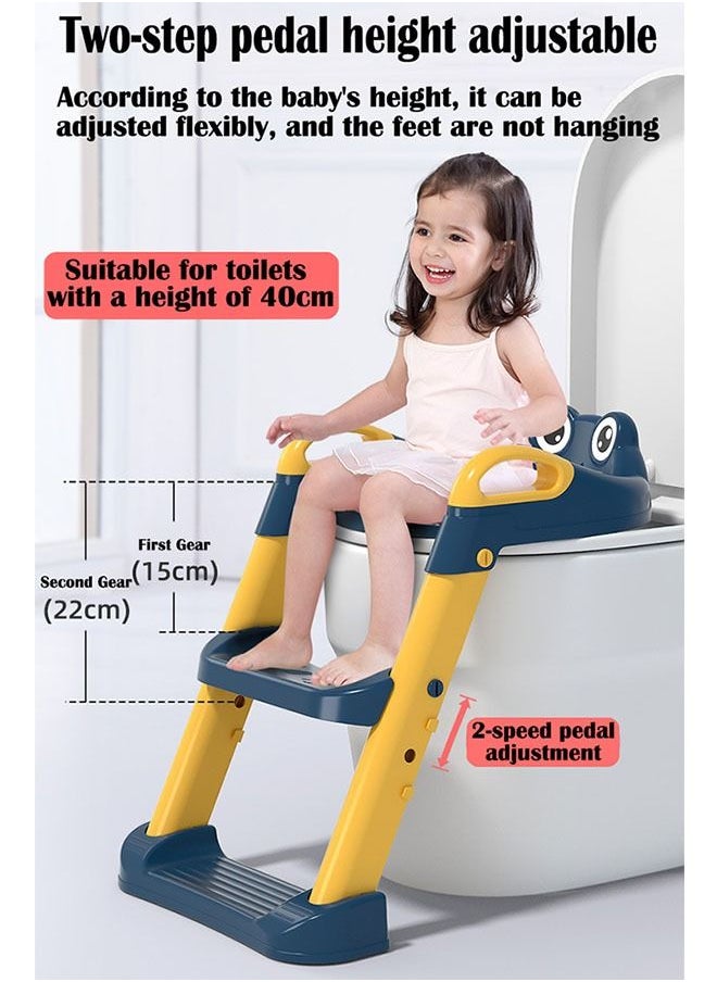 ZCM-HAPPY Baby Folding Anti-Slip Potty Training Toilet Chair With Adjustable Ladder  - Image 3