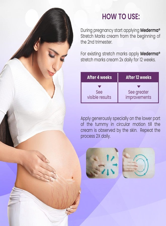 Mederma Stretch Marks Therapy | Stretch Mark Cream For Women & Men | Anti stretch mark cream during & After pregnancy (25g) - Image 5