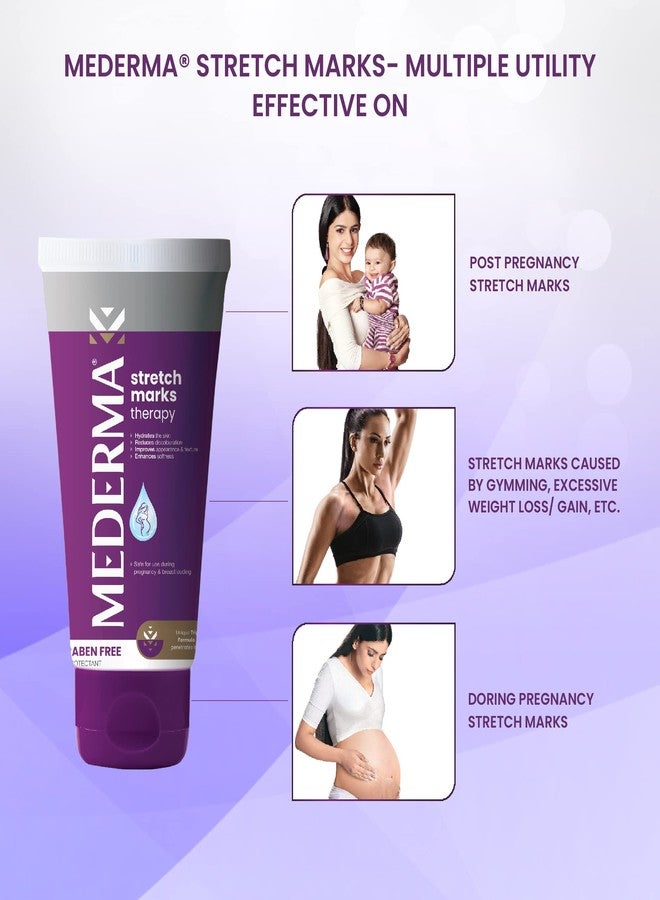 Mederma Stretch Marks Therapy | Stretch Mark Cream For Women & Men | Anti stretch mark cream during & After pregnancy (25g) - Image 2