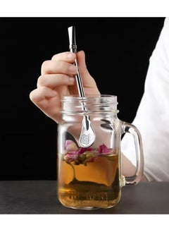 EHOME 3 PCS Stainless Steel Straws Drinking Straws Free Cleaning Brush Include, Colorful, 5 Piece Set  - Image 3