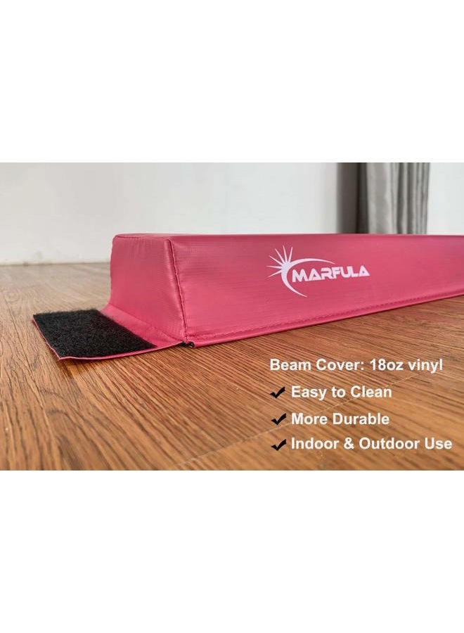 MARFULA 6 FT / 8 FT / 9 FT / 10 FT Balance Beam Folding Floor Gymnastics Equipment for Kids, Non Slip Base, Gymnastics Beam for Training Home Gym Use - Image 4