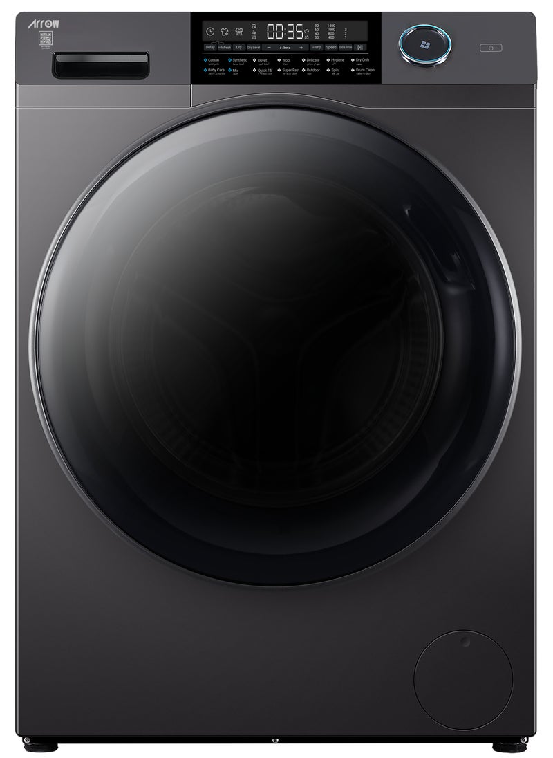 Arrow - 12KG Front Loading Automatic Washing Machine, 12KG Washing Capacity, 8KG Dryer Capacity, 15 Programs, Auto Lock Door, LED Display Screen | Model Name: RO-12FWDHS - Image 1