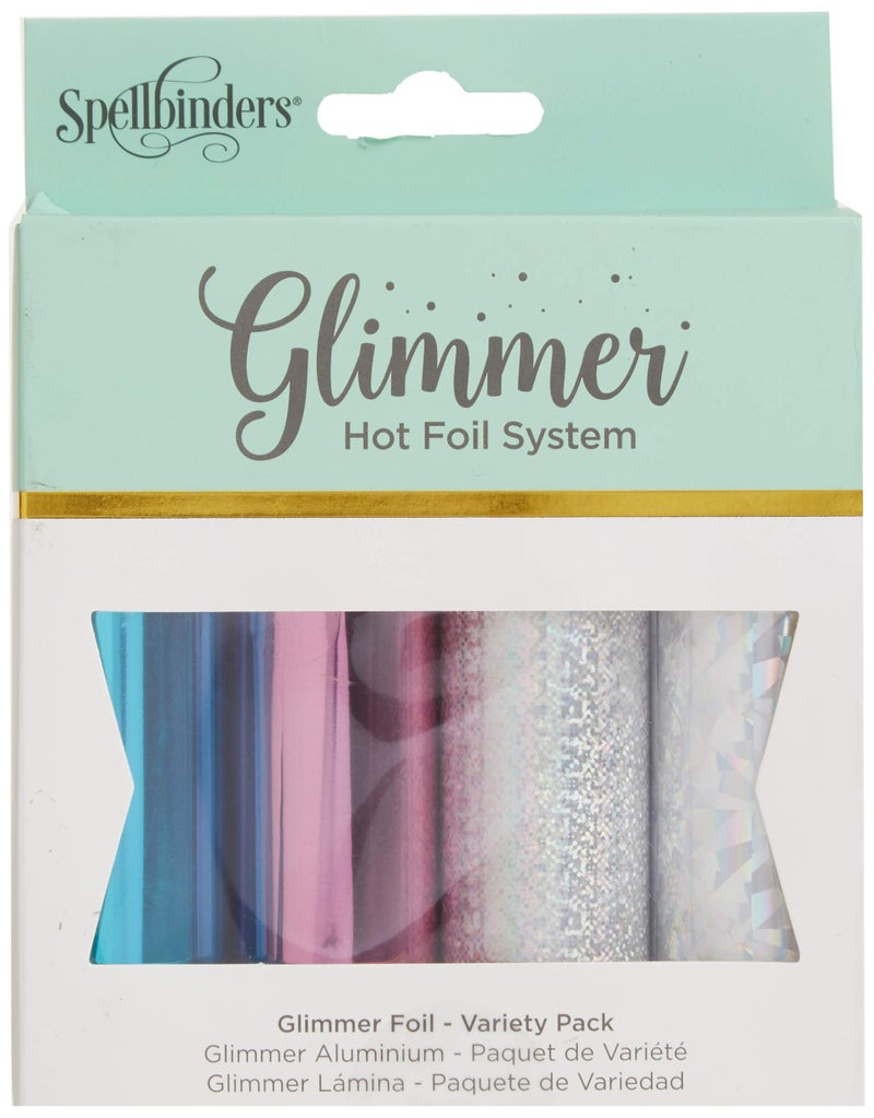 Spellbinders 4 Metallic & Holographic Variety Pack Glimmer Hot Foil Roll, Multi - Image 2