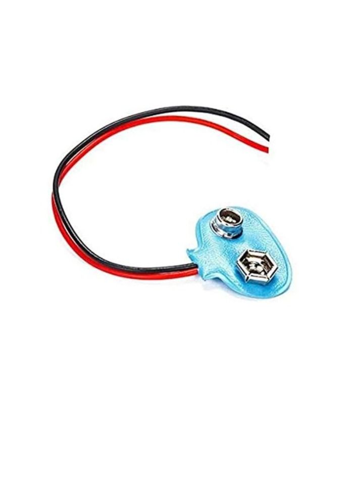 9V Clip on Battery Type Snap Connector with Wire Pack of 10 pcs - Image 1