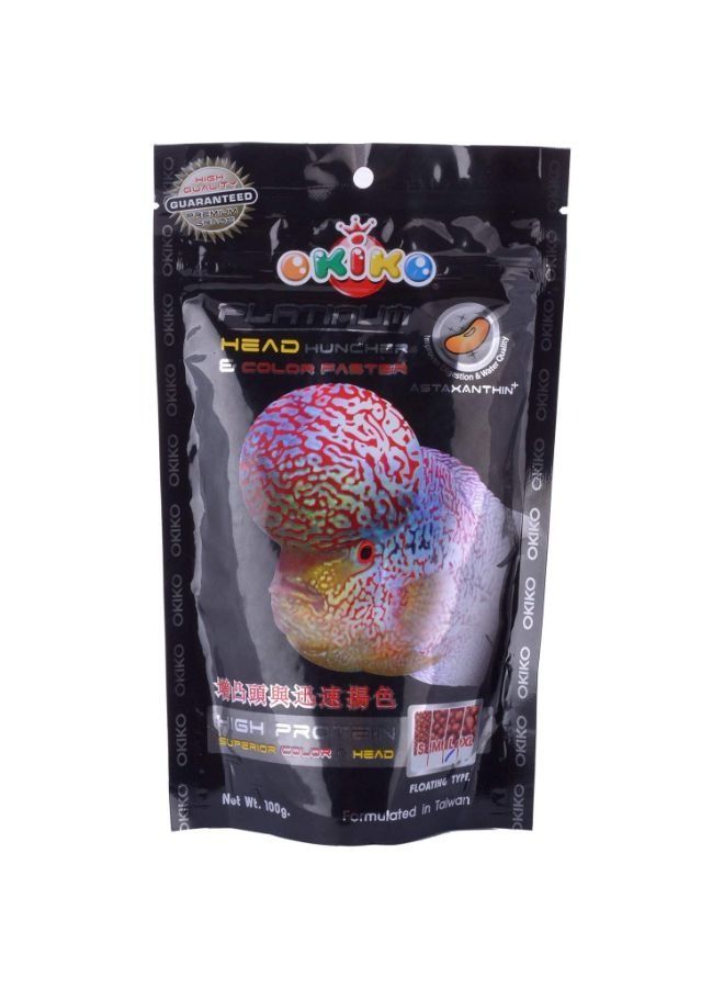 OKIKO B&K OKIKO Platinum Flower Horn Head Huncher and Superior Color Faster with High Protein 100g  - Image 3