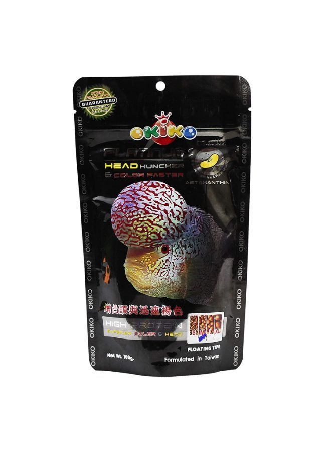 OKIKO B&K OKIKO Platinum Flower Horn Head Huncher and Superior Color Faster with High Protein 100g  - Image 2