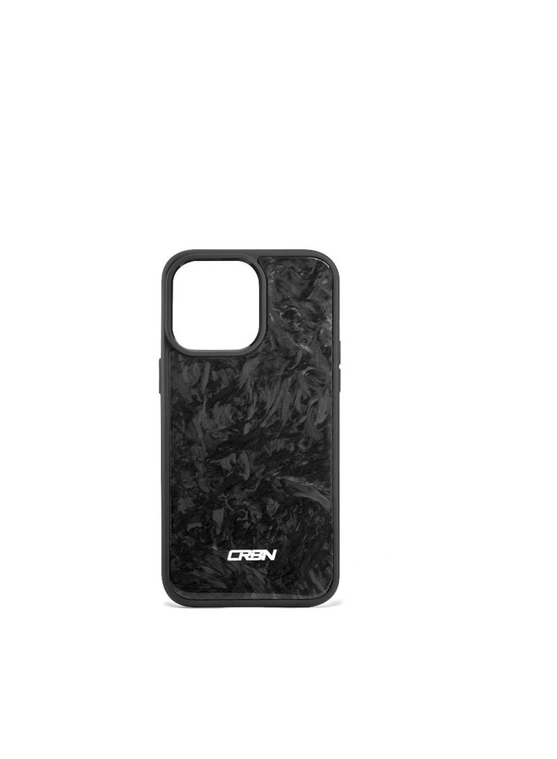 سي ار بي ان غطاء خلفي لهاتف iPhone 14 Pro Max مصنوع من ألياف الكربون الحقيقية CRBN