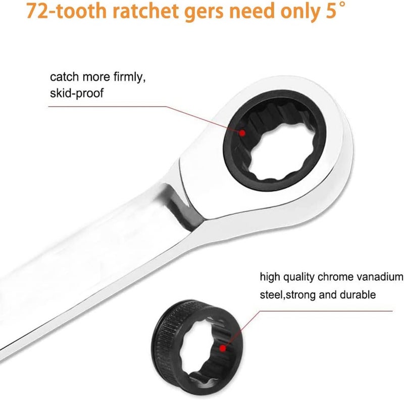 Utoolmart Ratcheting Wrench, 10mm x 12mm Metric Double Box End 1pcs - Image 4