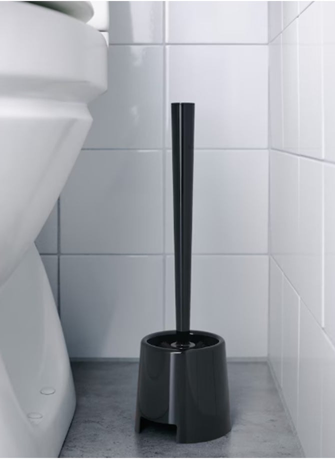 Ikea - BOLMEN Toilet Brush / Holder - Black - Image 1