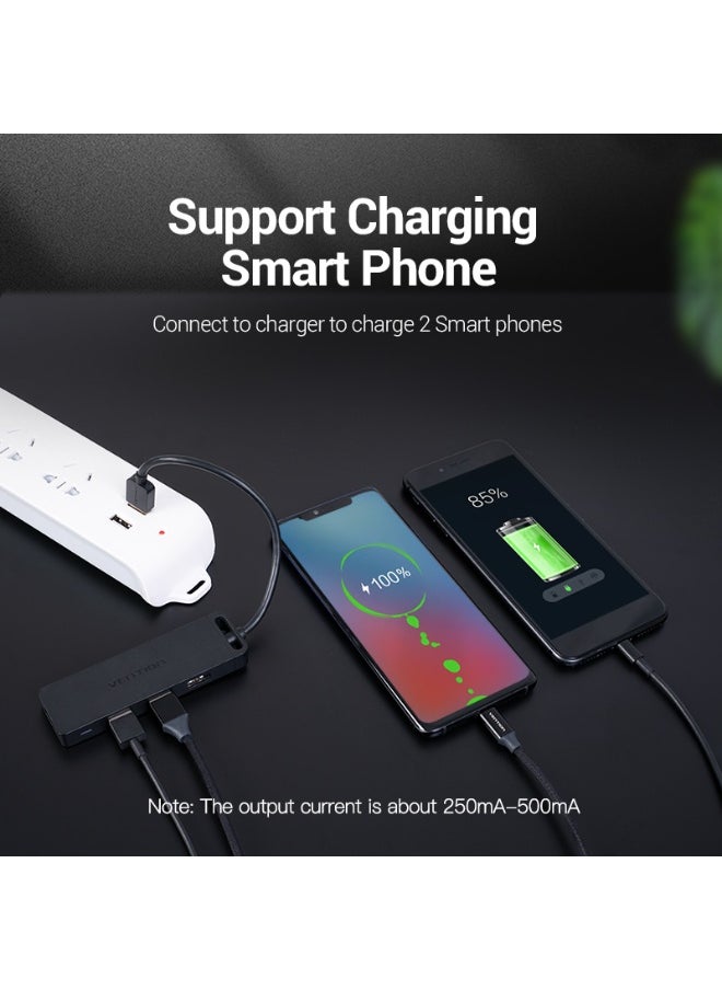 VENTION 4-Port USB 3.0 Hub With Power Supply 0.15 m Model # CHLBB-SCB